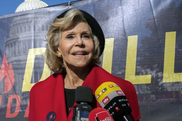 Jane Fonda es arrestada por participar en protesta climática