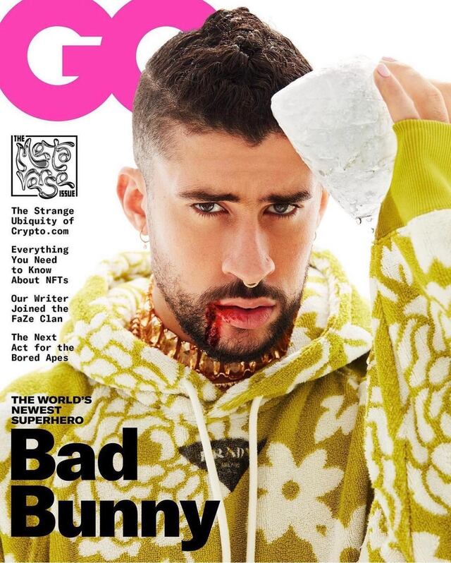 Bad Bunny posa para portada de la revista GQ