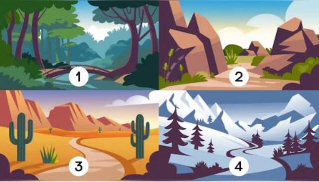 Descubre cuál es tu mejor virtud al escoger un paisaje