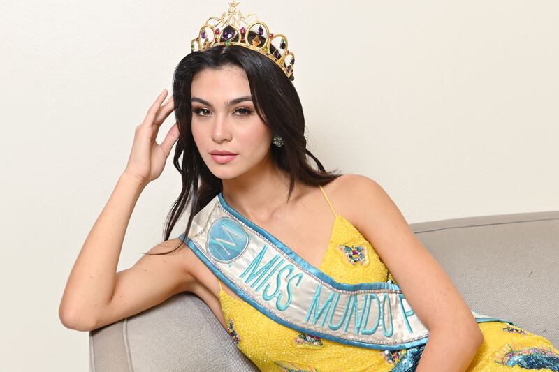 Elena Rivera, Miss Mundo 2022. Hotel Fairmont El San Juan. Isla Verde. foto Dennis A. Jones Metro PR 1 de julio de 2022