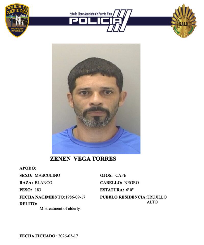 Zenen Vega Torres, imputado de agredir al exalcalde de San Juan, Jorge Santini, fue fichado.