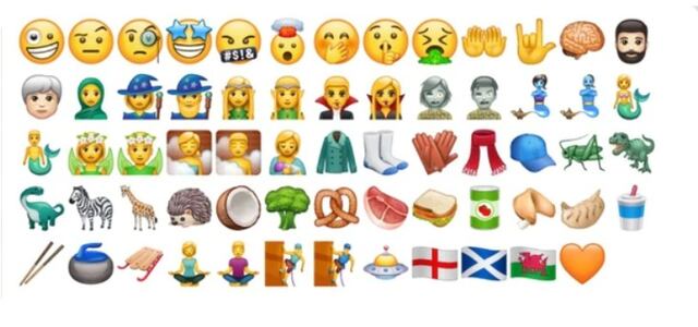 Los nuevos emojis para 2018