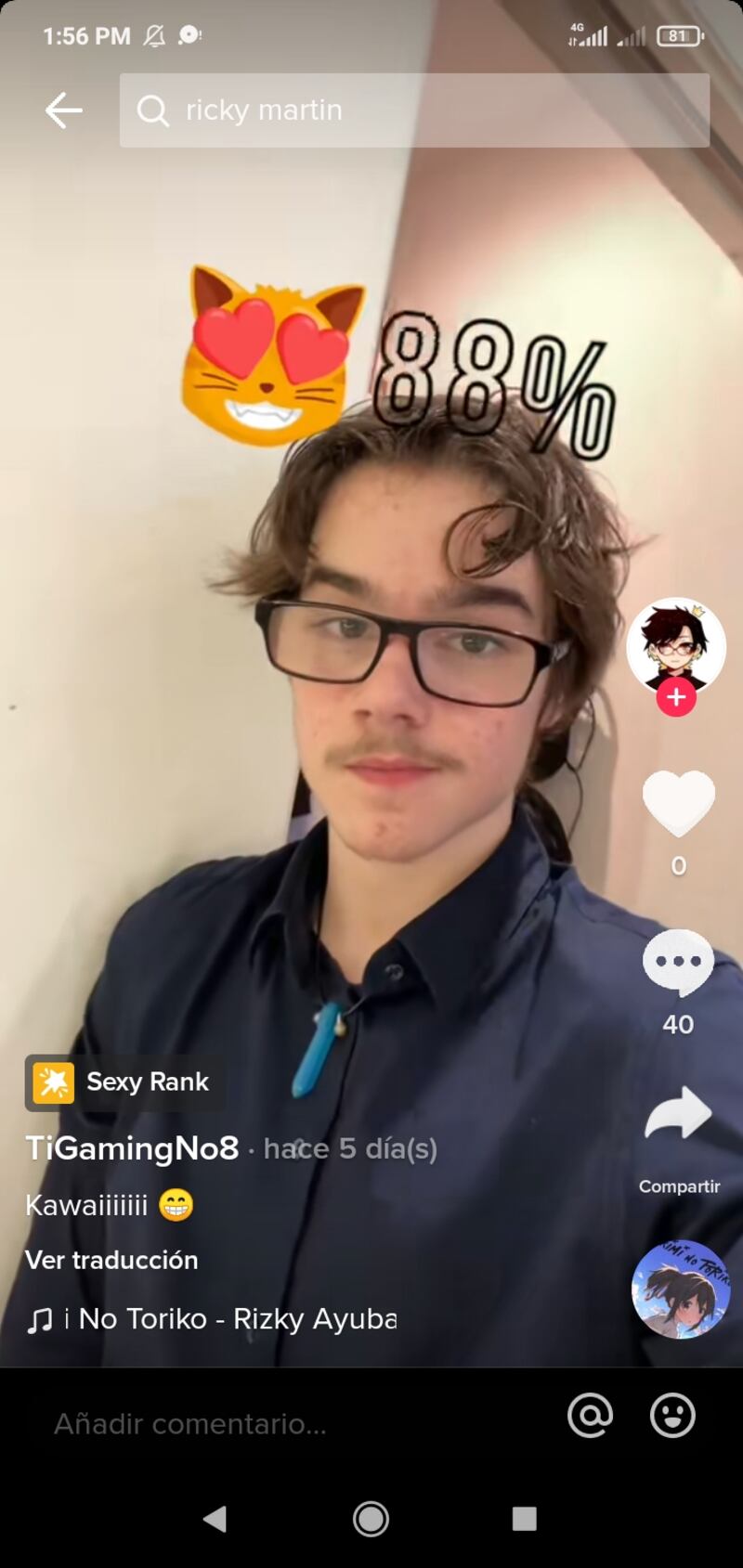 Captura de pantalla TikTok