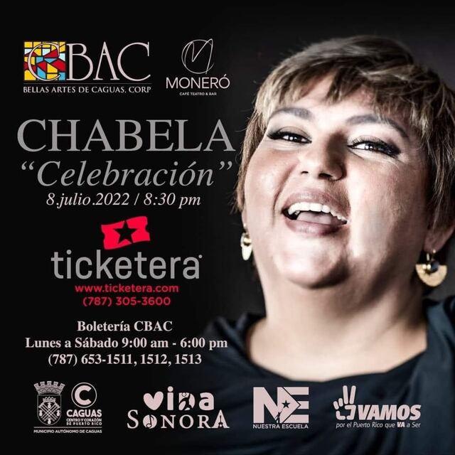 Chabela Rodríguez ofrecerá concierto acústico en Moneró Café Teatro & Bar del CBA de Caguas