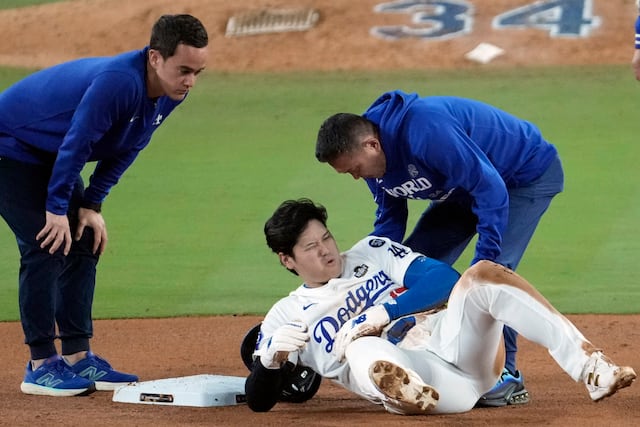 Shohei Ohtani en alineación de los Dodgers para tercer juego de la Serie Mundial tras dislocarse el hombro