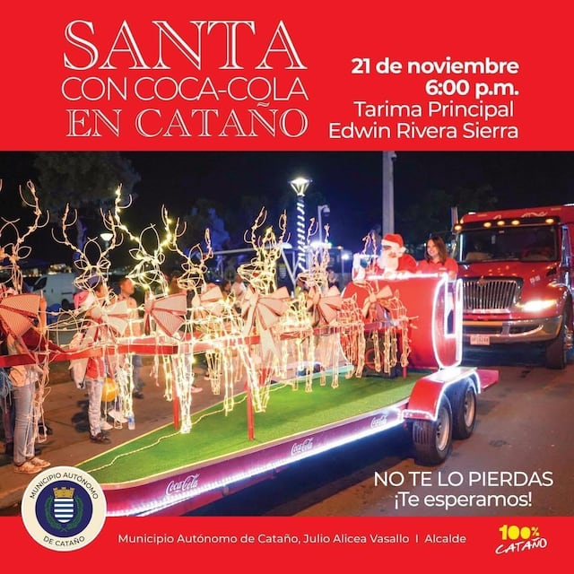 Cataño tendrá esta noche un espectáculo navideño con la llegada de Santa Claus