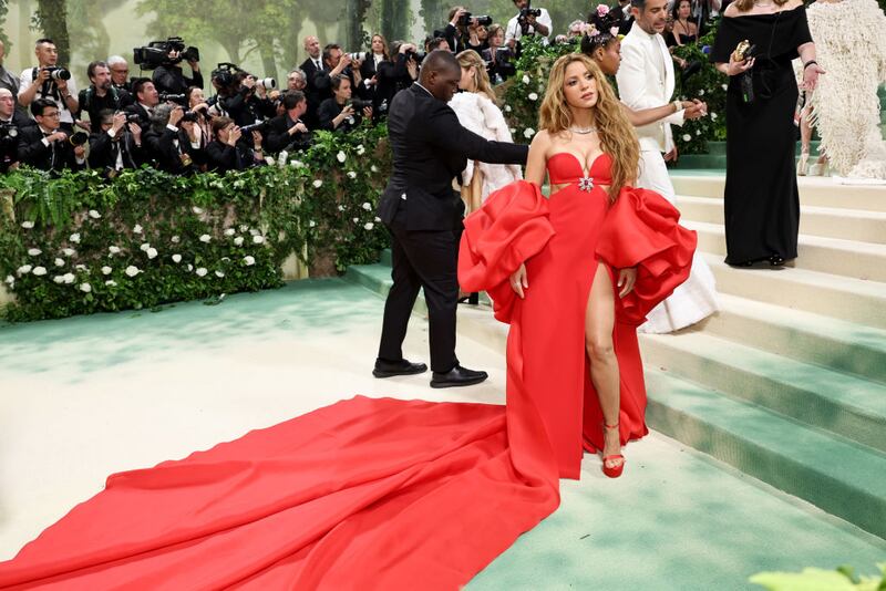 NEW YORK, NEW YORK - MAY 06: Shakira attends The 2024 Met Gala Celebrating 
