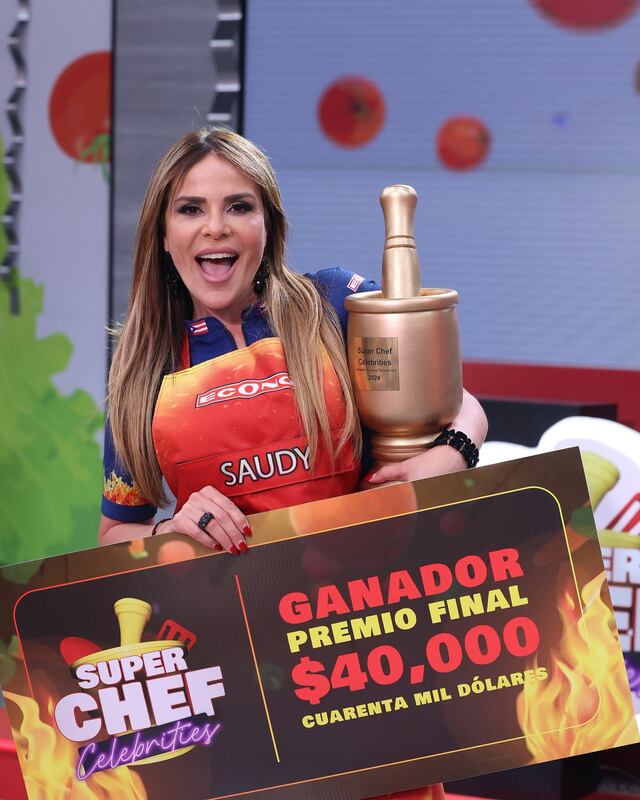 Saudy Rivera gana la primera temporada de “Super Chef Celebrities”