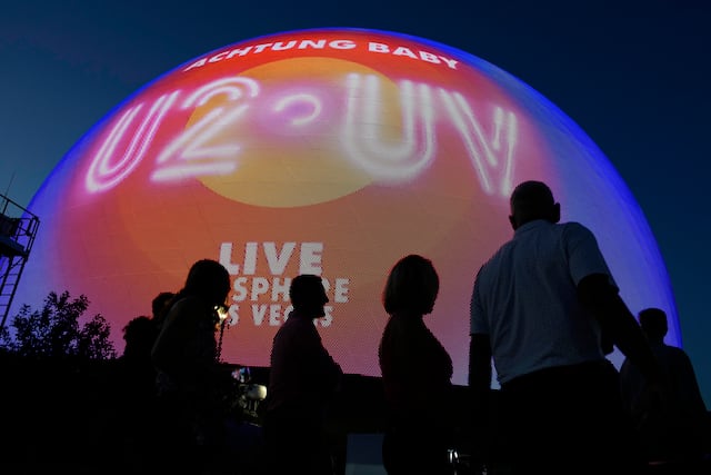 ¡Impresionante! U2 presentó su concierto en la nueva Sphere de Las Vegas