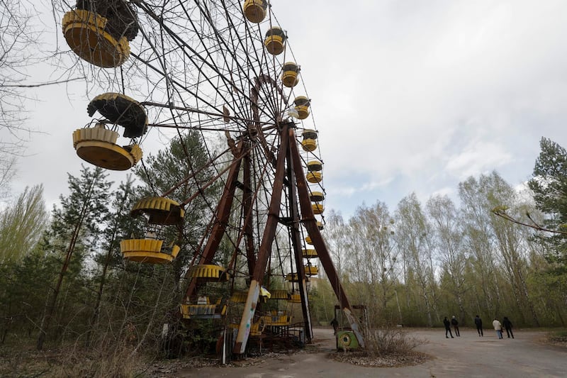 La ciudad abandonada de Prypyatatm cerca de Chernóbil, Ucrania. EFE/EPA/SERGEY DOLZHENKO