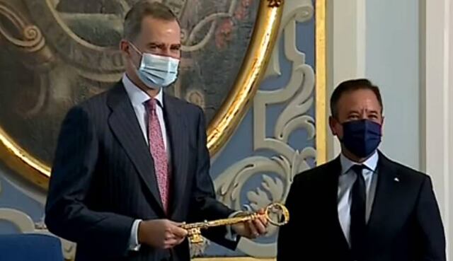 Rey Felipe VI recibe la llave de la Ciudad de San Juan
