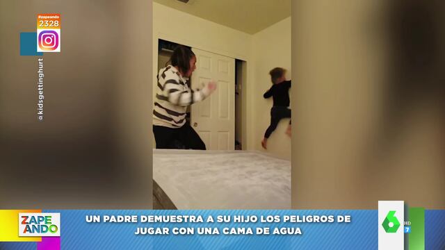Nadie se esperaba este accidente viral de un niño jugando con su papá