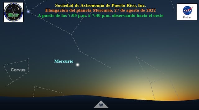 Mercurio podría ser visto desde cualquier parte de la Isla