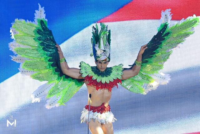 Así se vio el boricua Joshua Yaddah en la preliminar de Mister International 2023