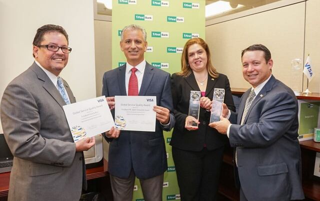 FirstBank  reconocido mundialmente por Visa