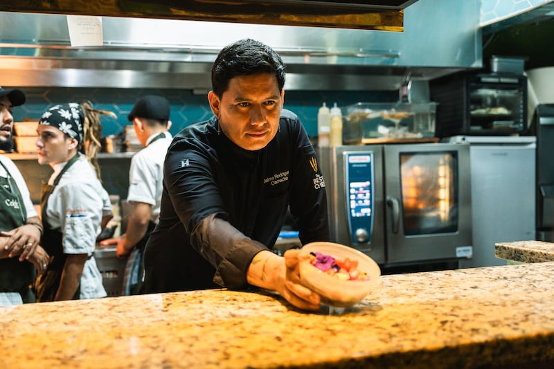 El chef Jaime Rodríguez de Celele, Proyecto Caribe Lab en Cartagena, Colombia.