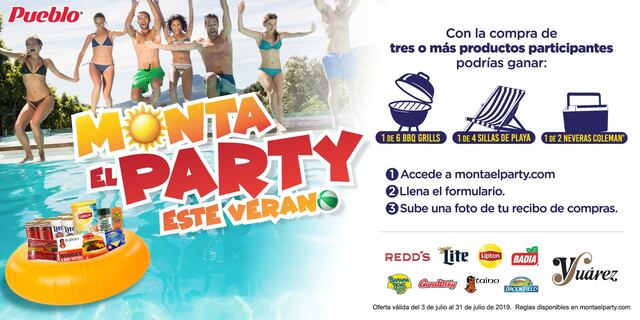 Reglas de la Promoción y Sorteo: “Monta el Party este Verano”