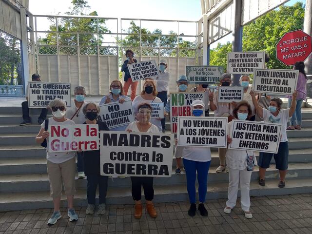Madres contra la Guerra piden mejores atenciones para veteranos puertorriqueños