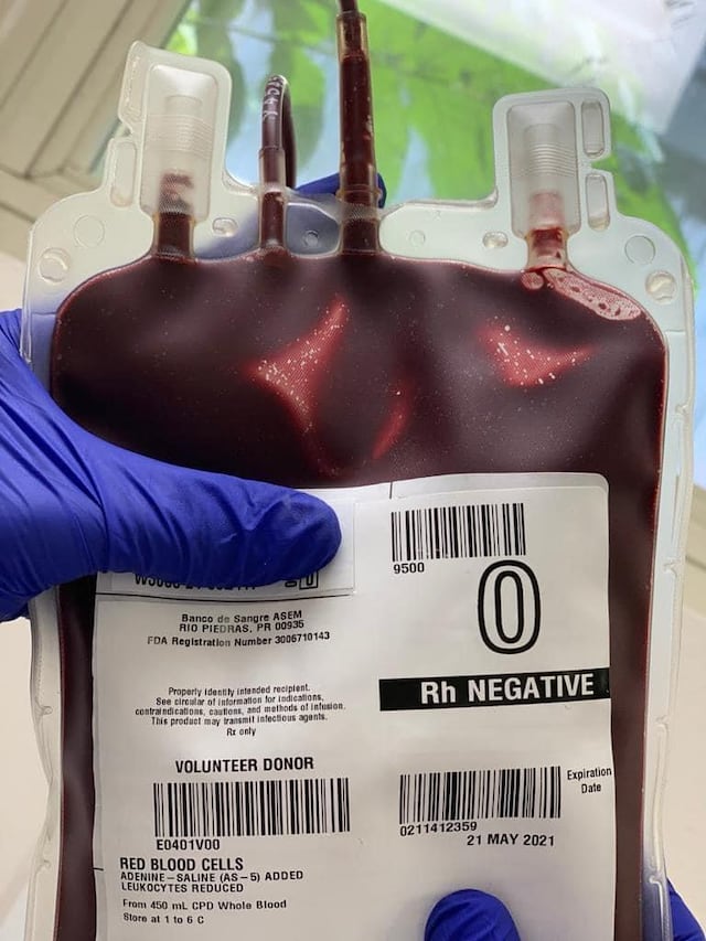Banco Sangre de Puerto Rico hace llamado para llenar sus abastos