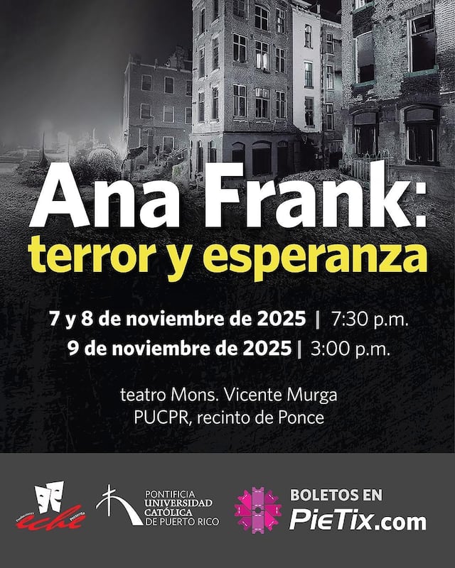Sube el telón para la pieza “Ana Frank: terror y esperanza”