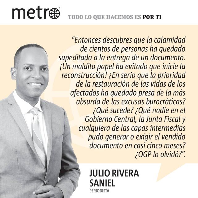 Opinión de Julio Rivera Saniel: Y dale con las excusas