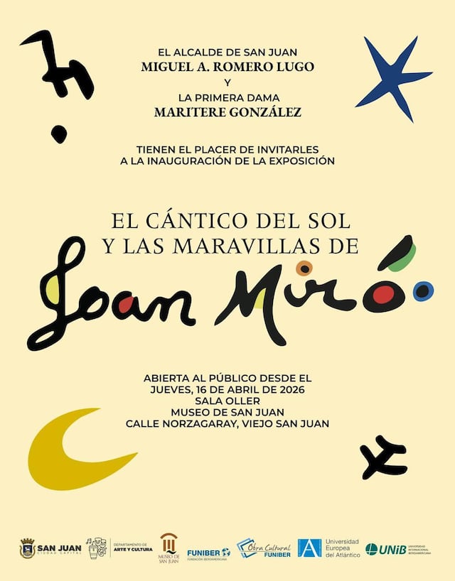 San Juan inaugura exhibición de Joan Miró en el Museo de San Juan