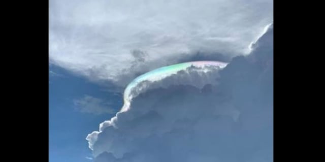 Captan espectacular fenómeno en Las Piedras
