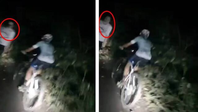 ¡Qué miedo! Ciclistas se topan con fantasma mientras recorrían un sendero en Argentina