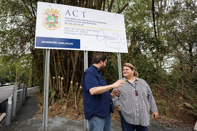 Reabren carril en San Germán que permanecía cerrado por deslizamiento de tierra