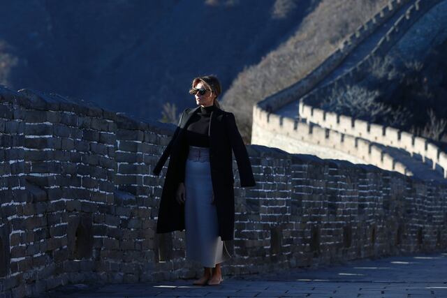 Melania Trump visita la Gran Muralla