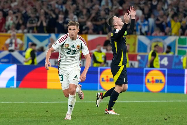 Hungría anota en el décimo minuto del tiempo añadido y vence a Escocia en la Eurocopa