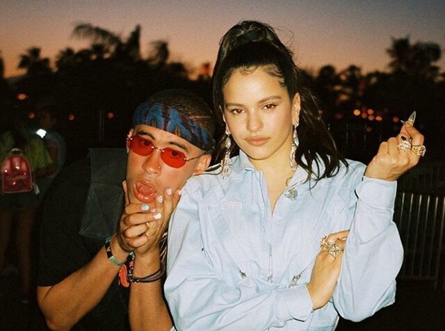 Rosalía y Bad Bunny se dejan ver juntos y felices