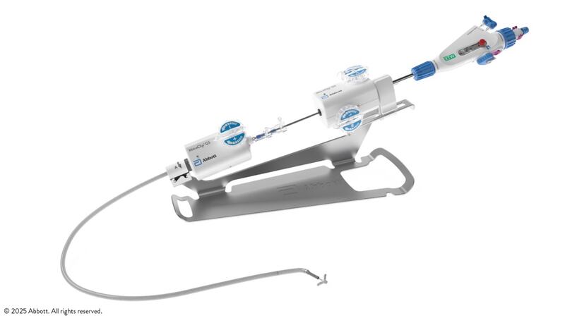 Imagen del sistema de reparación transcatéter Abbott MitraClip™ G5.