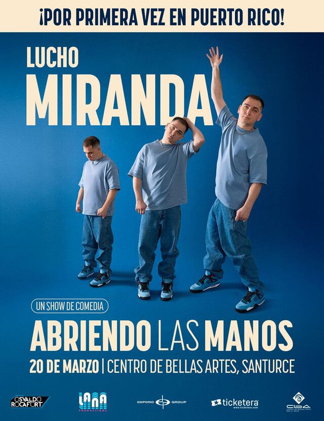 Comediante chileno Lucho Miranda presentará en Puerto Rico su gira “Abriendo las Manos”