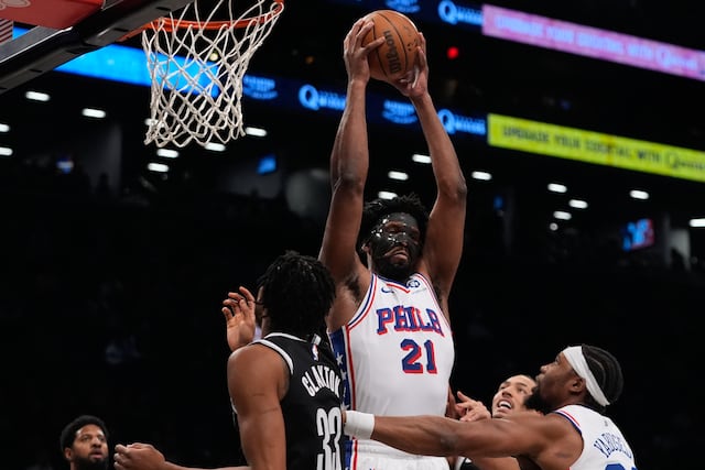 Joel Embiid lidera a los 76ers de Filadelfia con victoria de 123-94 sobre los Nets de Brooklyn