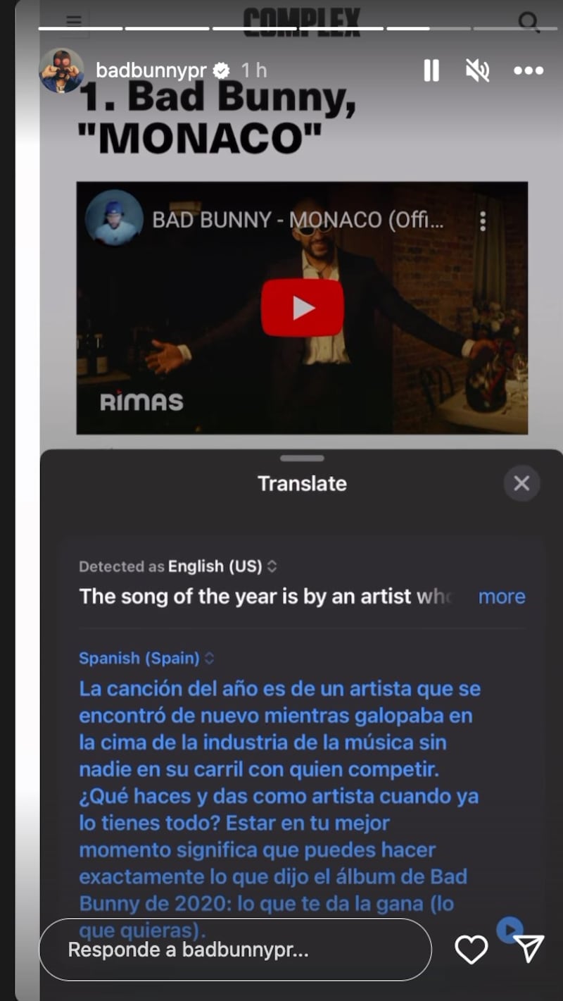 El cantante presumió su logro.