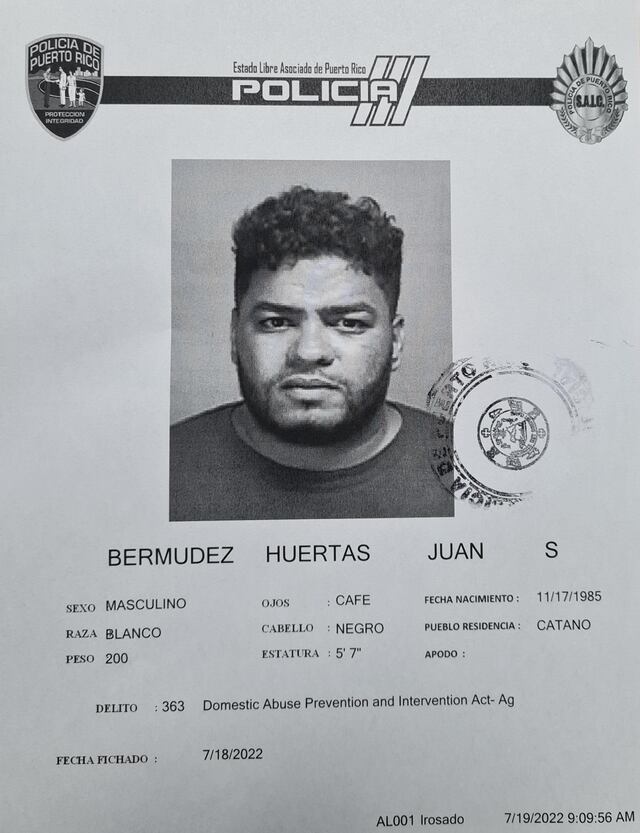 A la cárcel hombre que le causó una herida abierta en un ojo a su expareja en Cataño