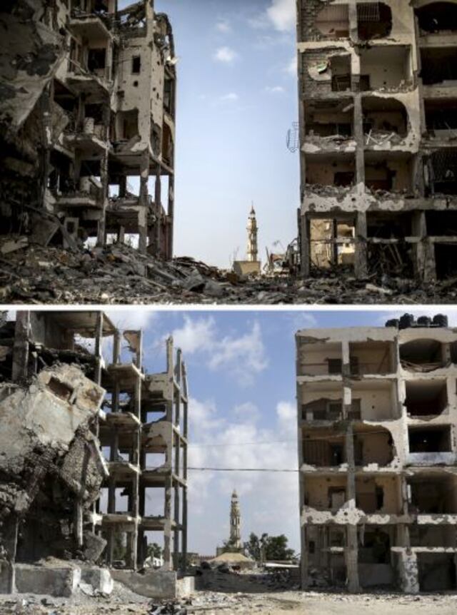 Así luce la Franja de Gaza a un año de bombardeos