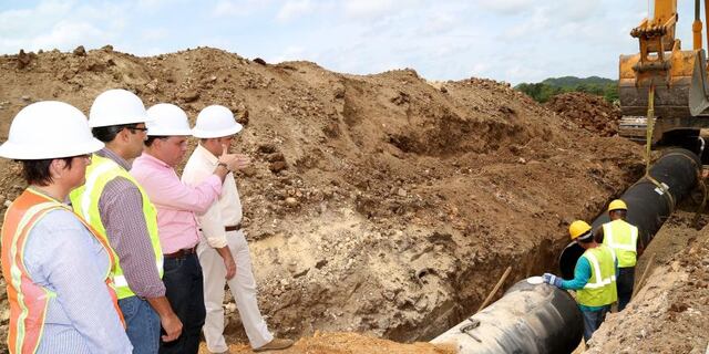 Perelló inspecciona trabajos de acueductos del norte