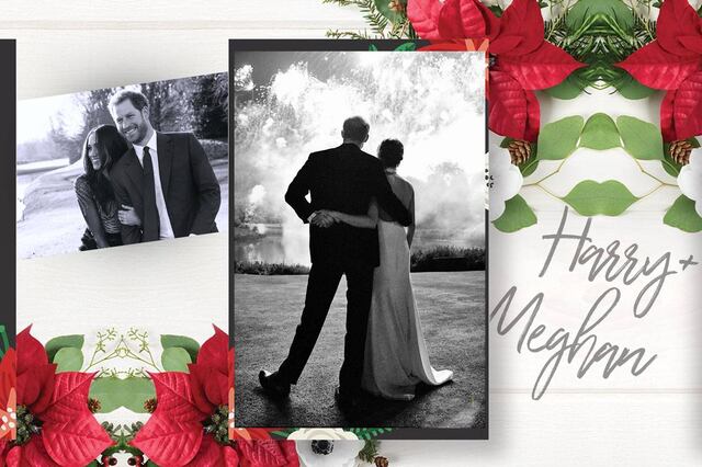 La tarjeta navideña de Meghan Markle y el Príncipe Harry fue tomada el día de su boda