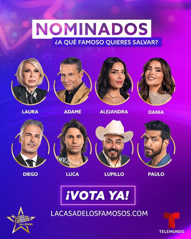 Nominación positiva deja ocho habitantes sentenciados en “La Casa de los Famosos: All Stars”