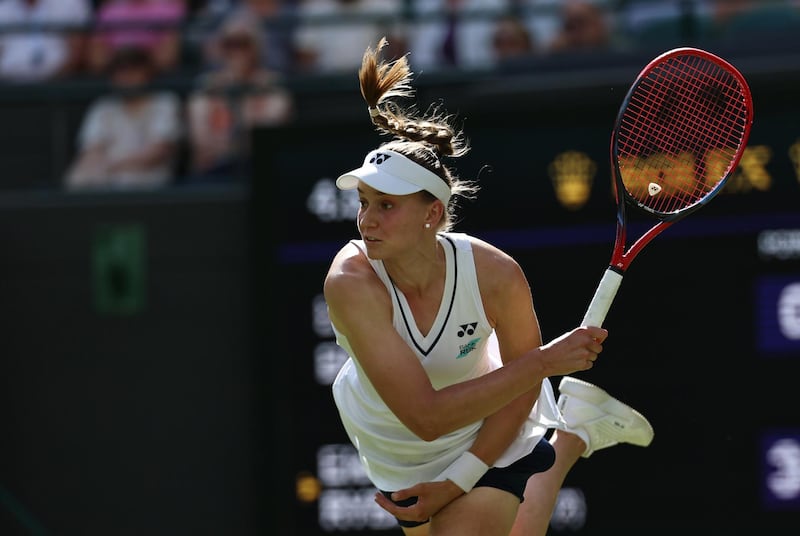La kazaka Elena Rybakina, número 2 del ranking WTA, en priemra ronda de WimbledonEFE/EPA/NEIL HALL
