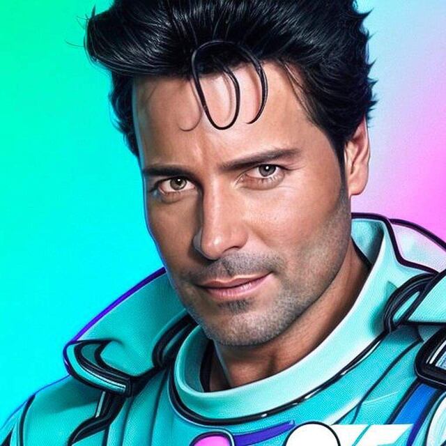 Chayanne se contagia con la fiebre de las fotos de inteligencia artificial