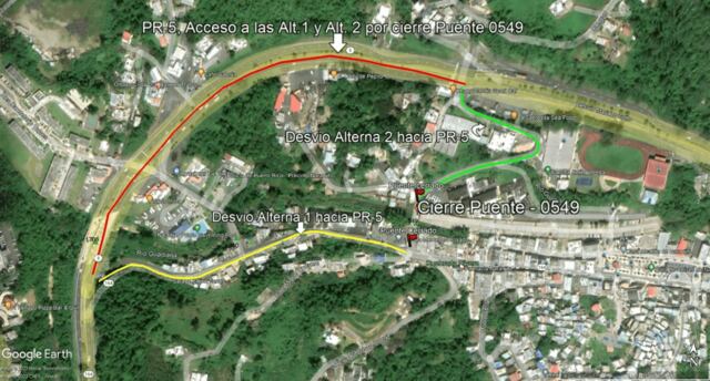 ACT anuncia trabajos de reparación de emergencia en la PR-825 en Naranjito