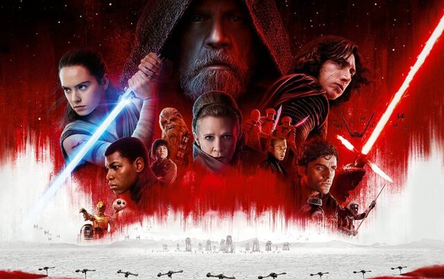 'Star Wars: The Last Jedi' logra 220 millones en EE.UU. en primer fin de semana