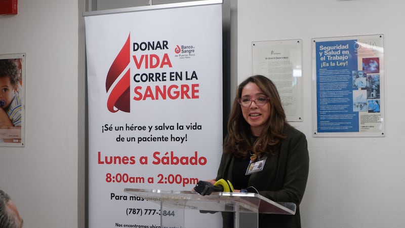 La doctora exhortó a la población a donar sangre para abastecer el Banco, que suple el 70 % de la sangre al centro supraterciario.