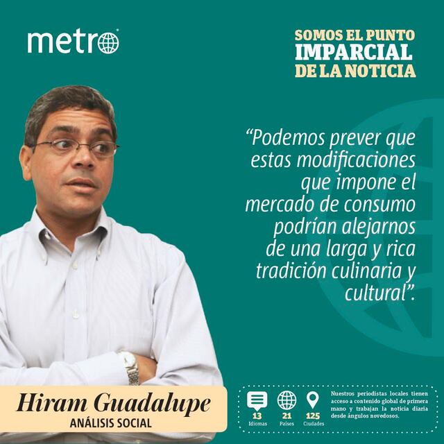 Opinión: Amenazada nuestra tradición culinaria