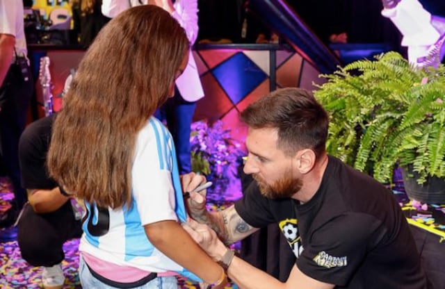 Alaïa hace sueño realidad tras conocer a Leo Messi