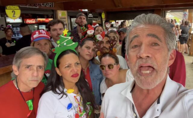 Braulio Castillo celebra que ya lo dejan entrar a Guavate