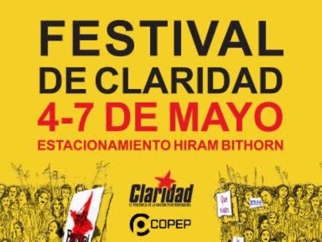 Todo listo para la celebración del Festival Claridad